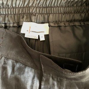 Shimmer Cargo Dark Green Boho Peasant Hipster Hippie Art Deco Farm Hip Joggers